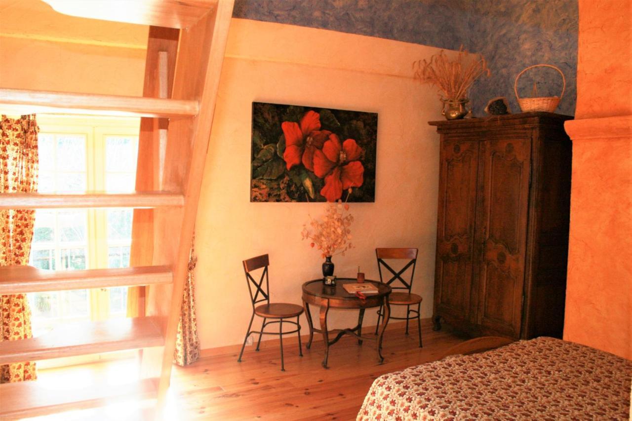 Le Mas De La Cigale Bleue, Caumont Sur Durance Bed and Breakfast Buitenkant foto