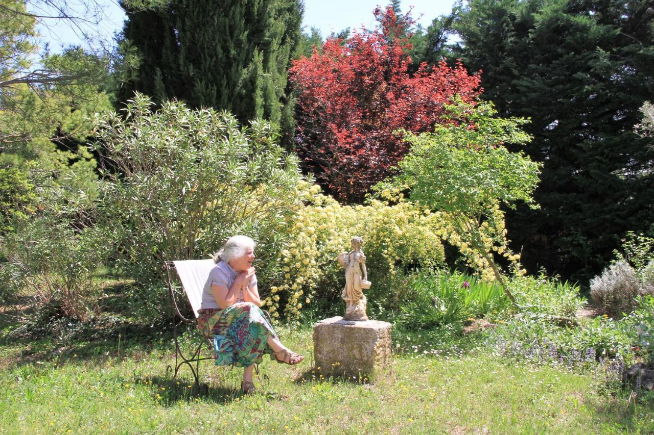 Le Mas De La Cigale Bleue, Caumont Sur Durance Bed and Breakfast Buitenkant foto